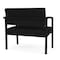 Lesro Lenox Steel Chair, Black/Onyx Seat, Black/Onyx Back, 33 W 24.5 L 32 H LS1401 - alternate 2